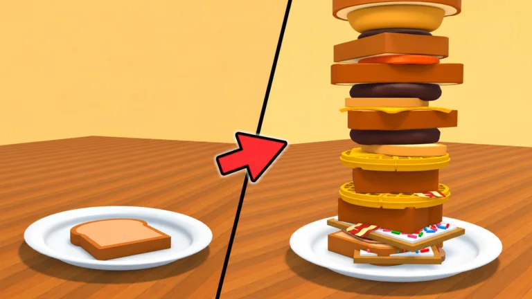 A growing stacked sandwich in My Giant Sandwich
